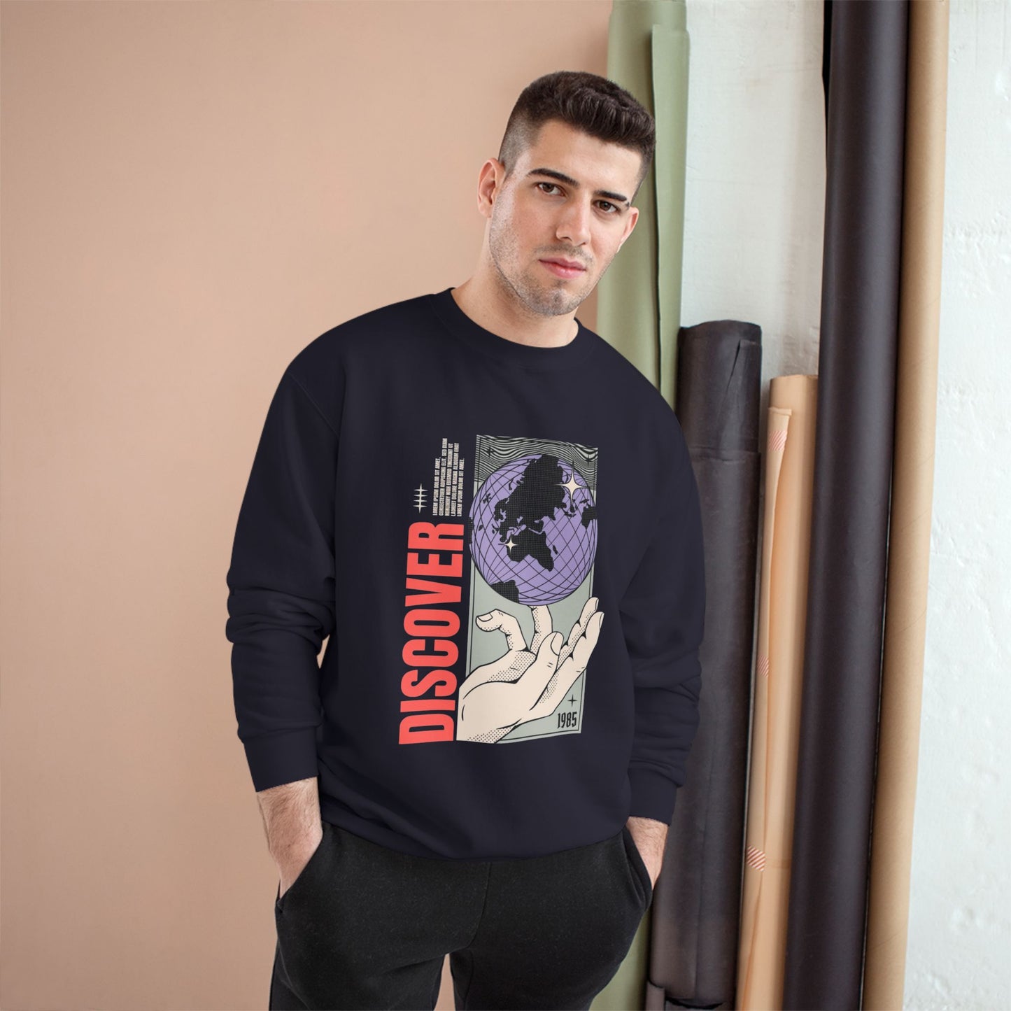 Discover the World Champion Sweatshirt - Unisex Travel-Inspired Sweatshirt