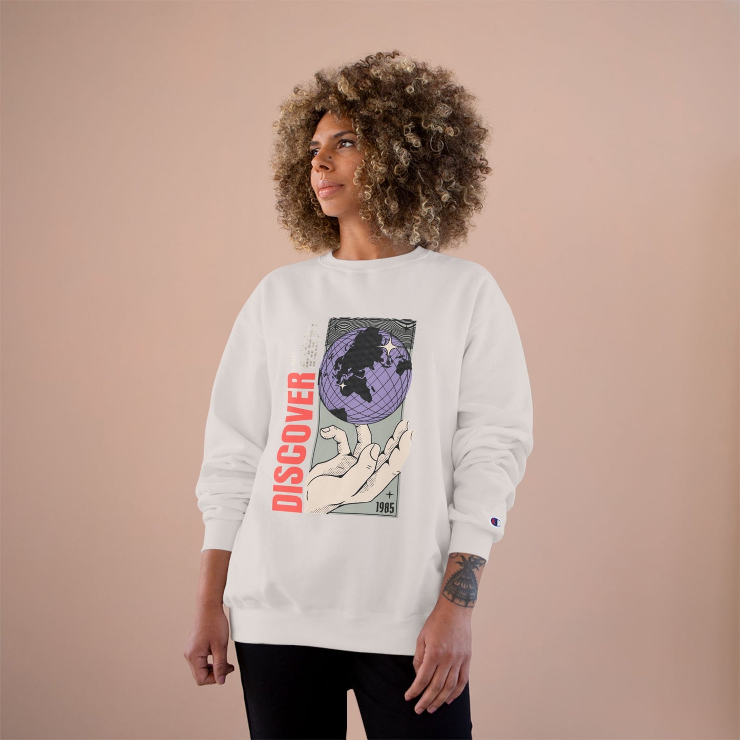 Discover the World Champion Sweatshirt - Unisex Travel-Inspired Sweatshirt