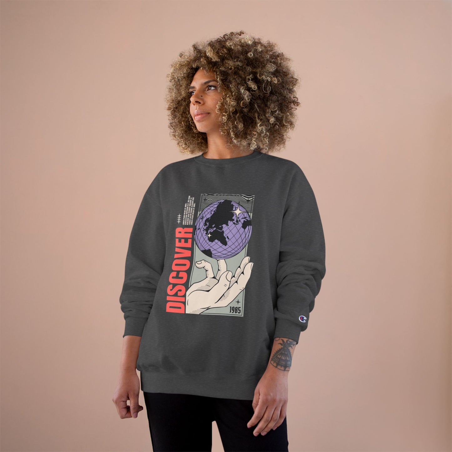 Discover the World Champion Sweatshirt - Unisex Travel-Inspired Sweatshirt