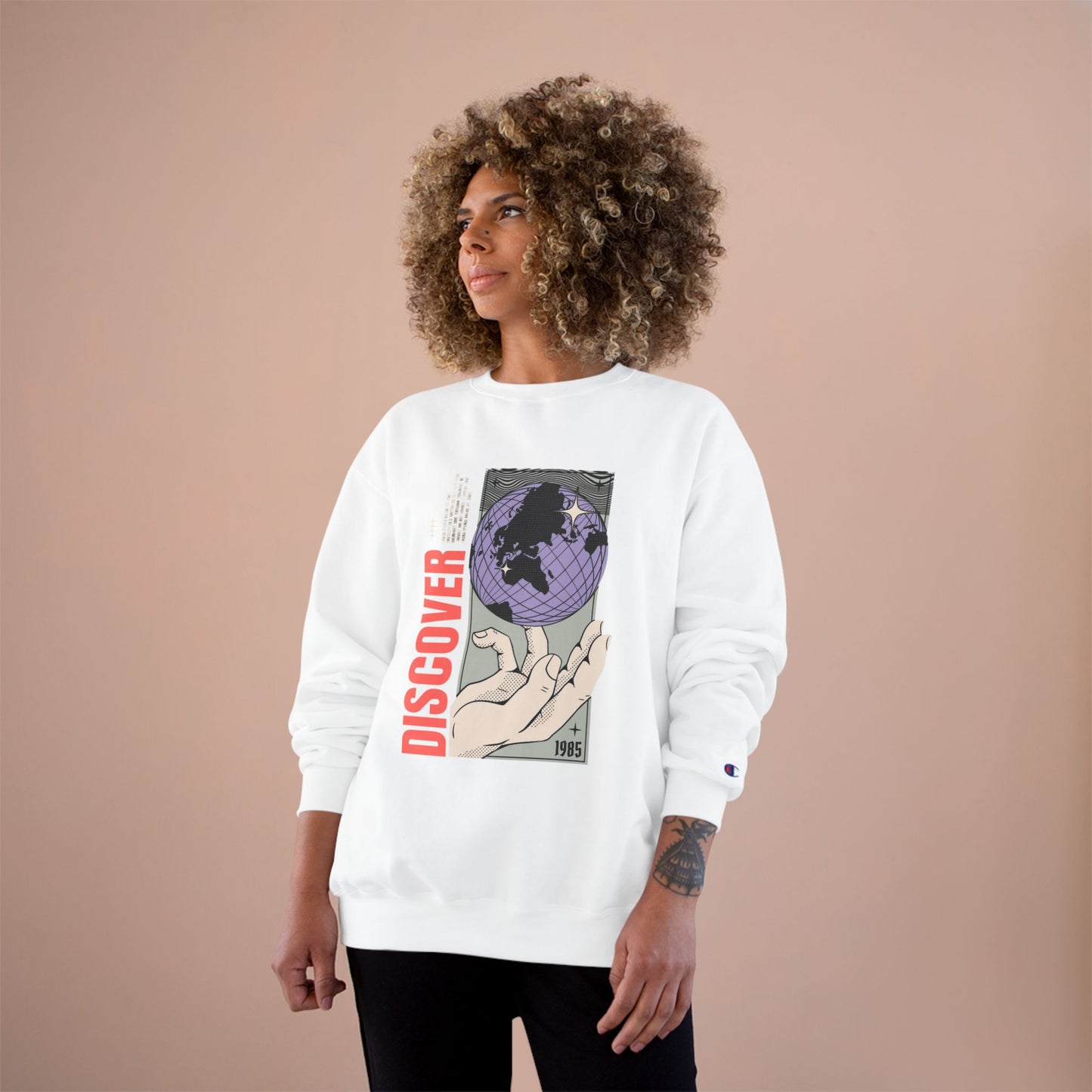 Discover the World Champion Sweatshirt - Unisex Travel-Inspired Sweatshirt