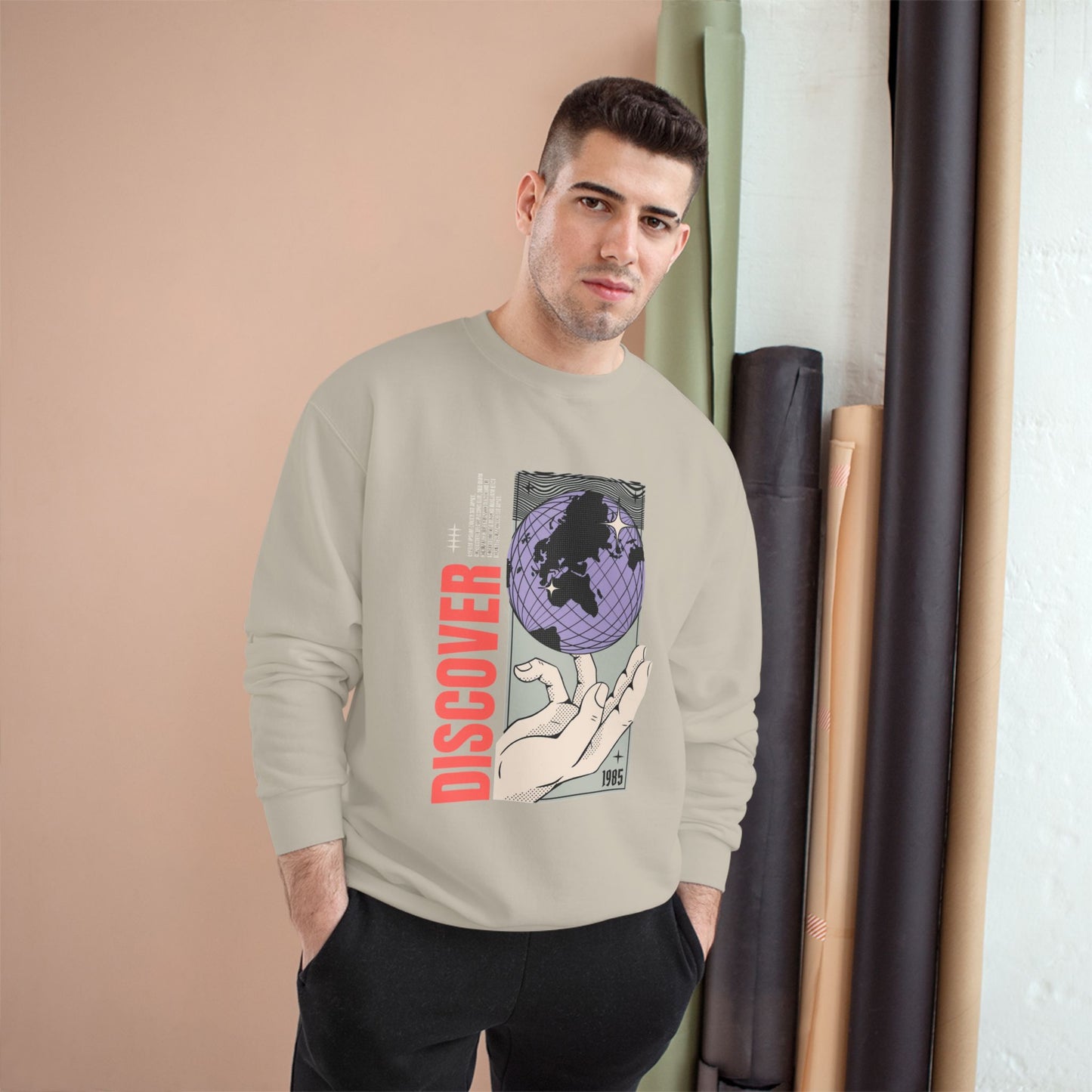 Discover the World Champion Sweatshirt - Unisex Travel-Inspired Sweatshirt