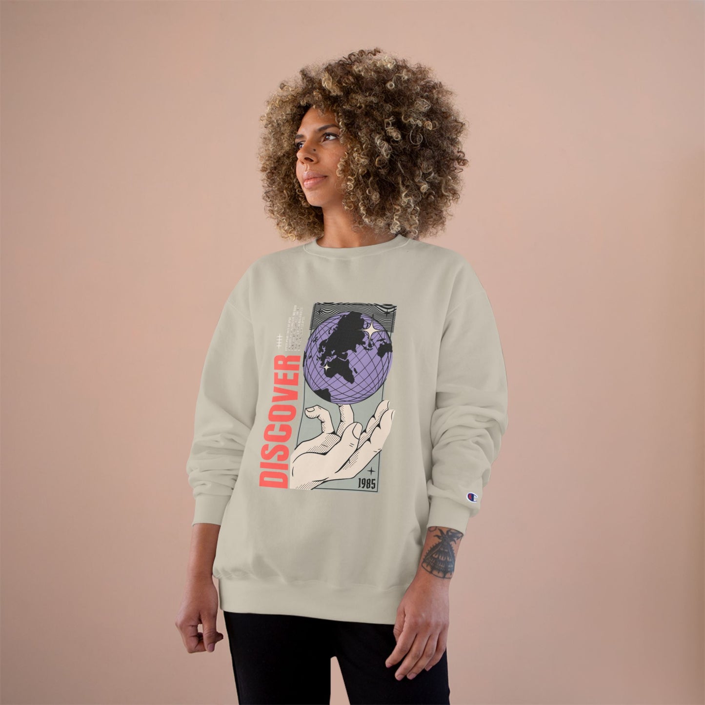 Discover the World Champion Sweatshirt - Unisex Travel-Inspired Sweatshirt