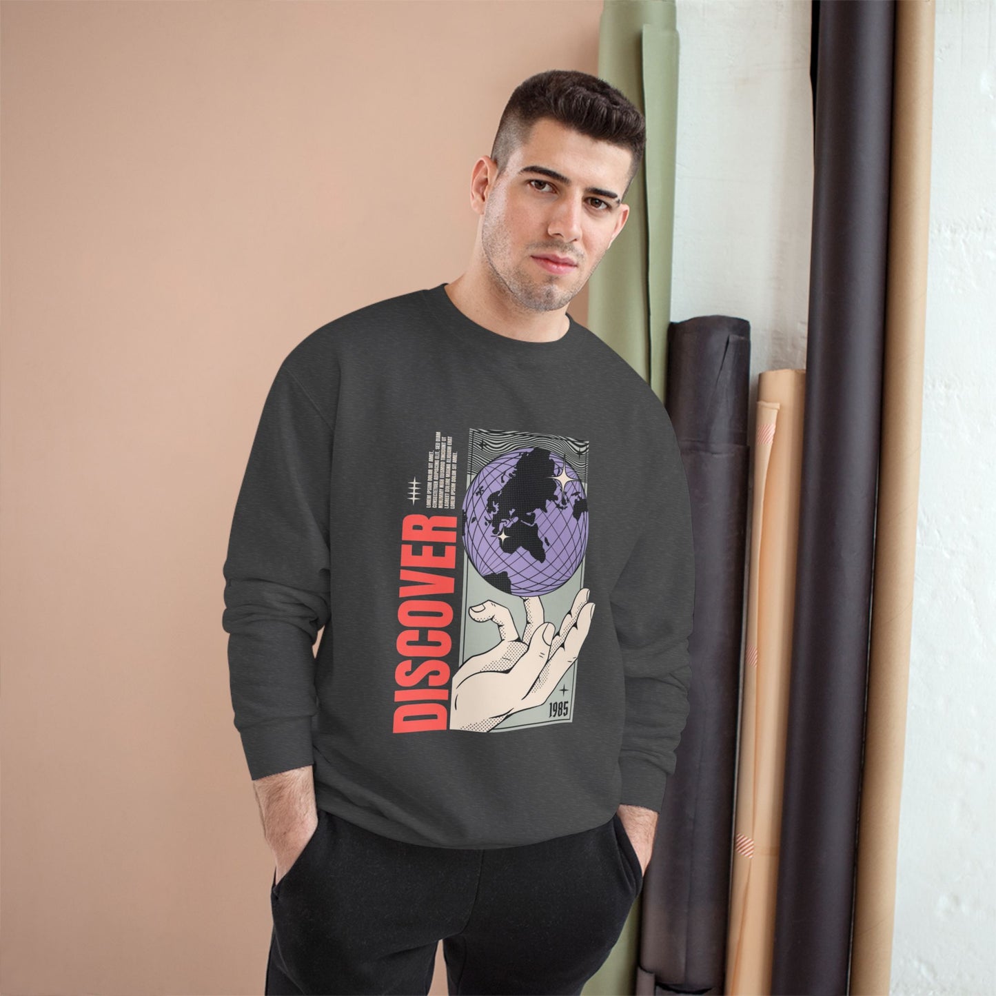 Discover the World Champion Sweatshirt - Unisex Travel-Inspired Sweatshirt
