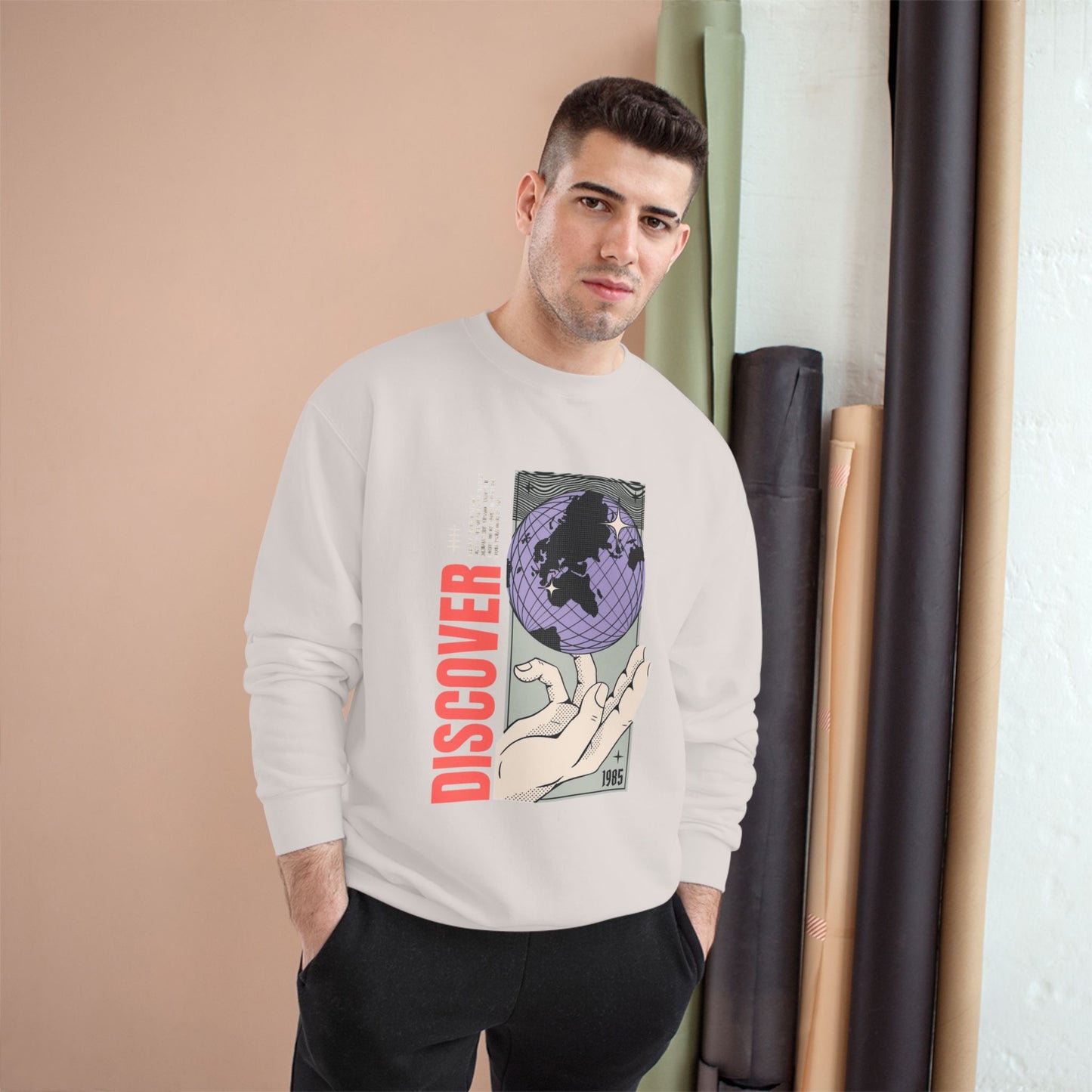 Discover the World Champion Sweatshirt - Unisex Travel-Inspired Sweatshirt