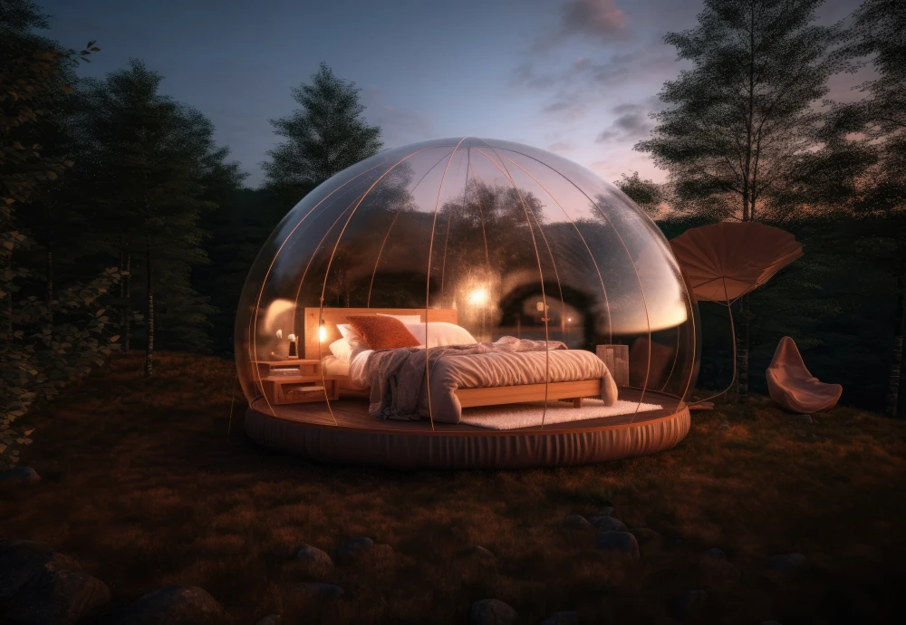 stargazing clear inflatable bubble dome igloo tent